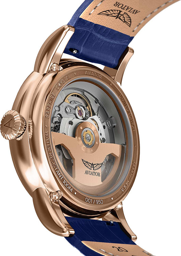 Часы Aviator Douglas Day-Date V.3.35.2.277.4 — Швейцария, механические