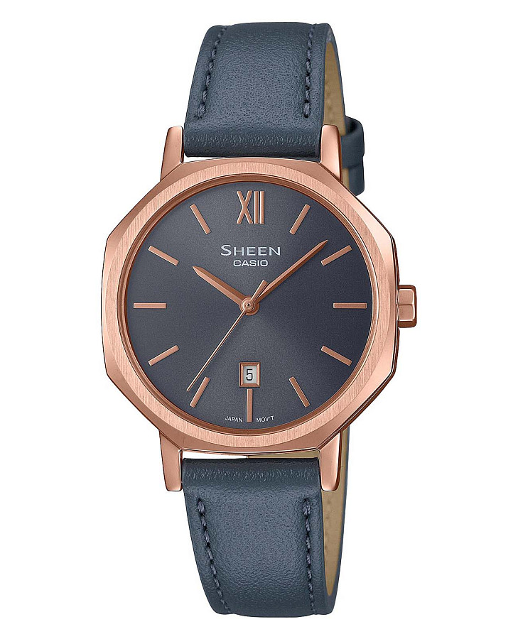 Часы Casio Sheen SHE-4554PGL-8A — женские, антрацитовый