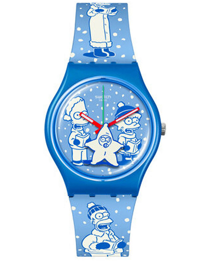 Часы Swatch Gent Biosourced Standart SO28Z126 — женские, синий