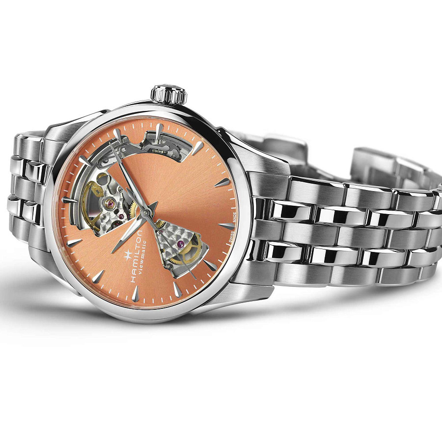 Часы Hamilton Jazzmaster Open Heart Lady Auto H32215100 — сталь металл, нержавеющая сталь