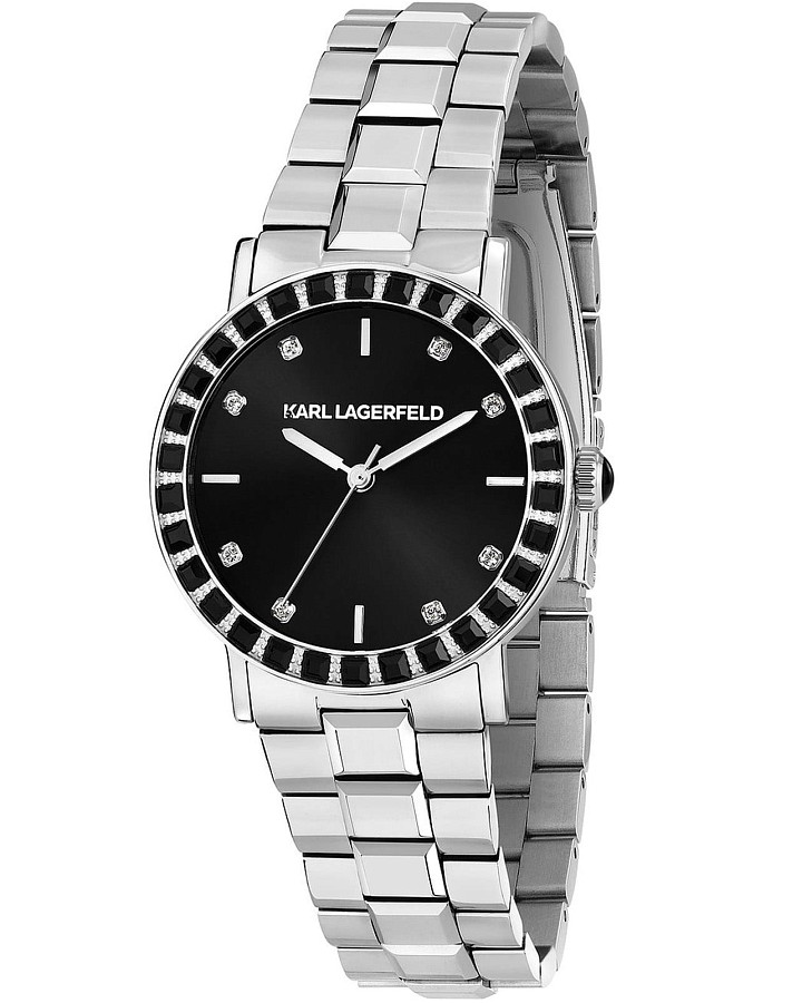 Часы Karl Lagerfeld Crystals R0553100510 — женские, черный
