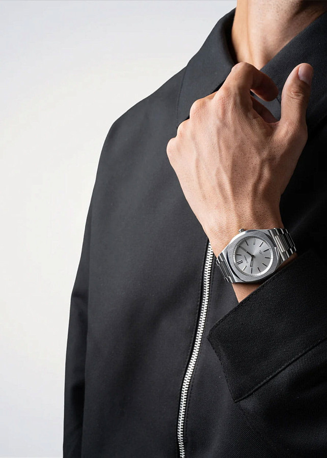 Часы D1 Milano Ultra Thin UHBJ02 — кварцевые, металл сталь