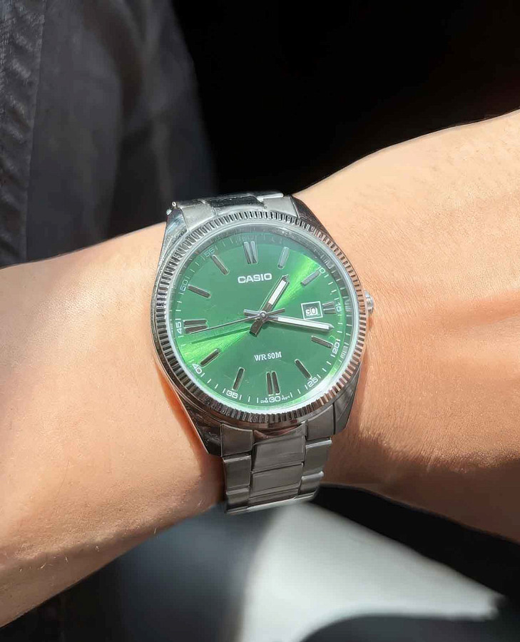 Часы Casio Collection MTP-B145D-3AVDF (MTP-B145D-3A) — металл сталь, Япония