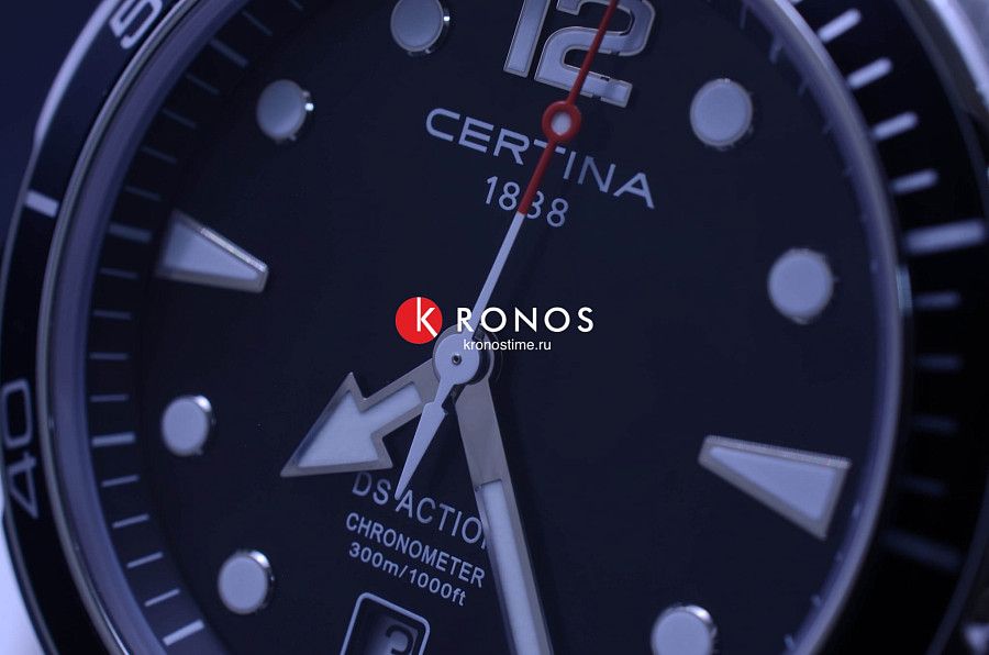 Часы Certina DS Action C032.451.11.057.00 — мужские, серебристый