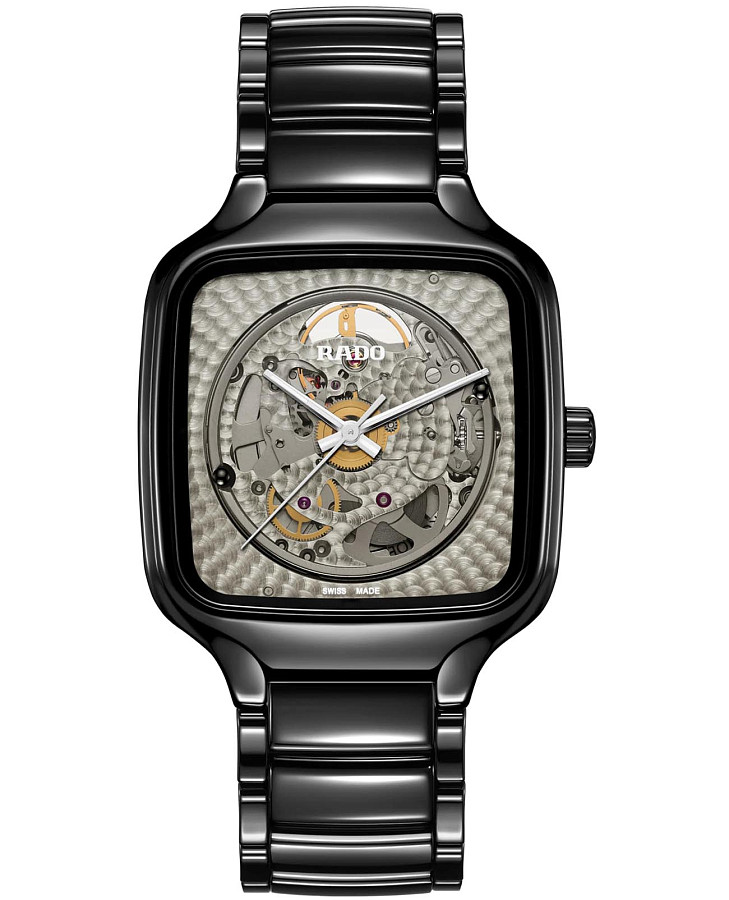 Часы Rado True Square Automatic Open Heart R27086172 — мужские, антрацитовый
