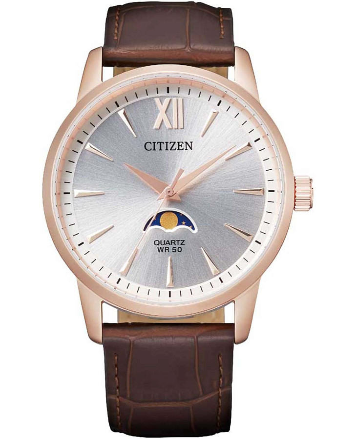 Часы Citizen Basic Moonphase AK5003-05A — мужские, серебристый