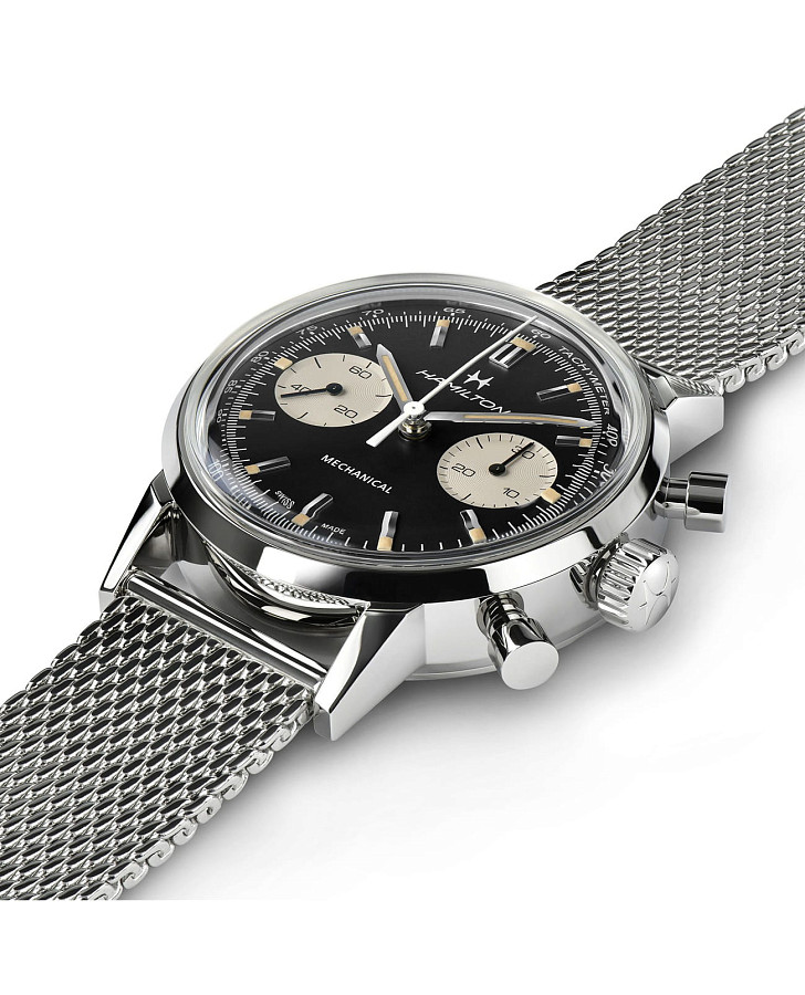 Часы Hamilton American Classic Intra-Matic Chronograph H H38429130 — механические, металл сталь