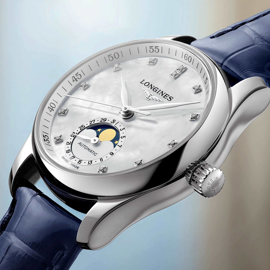 Часы Longines Master Collection L2.409.4.87.0 — женские, синий