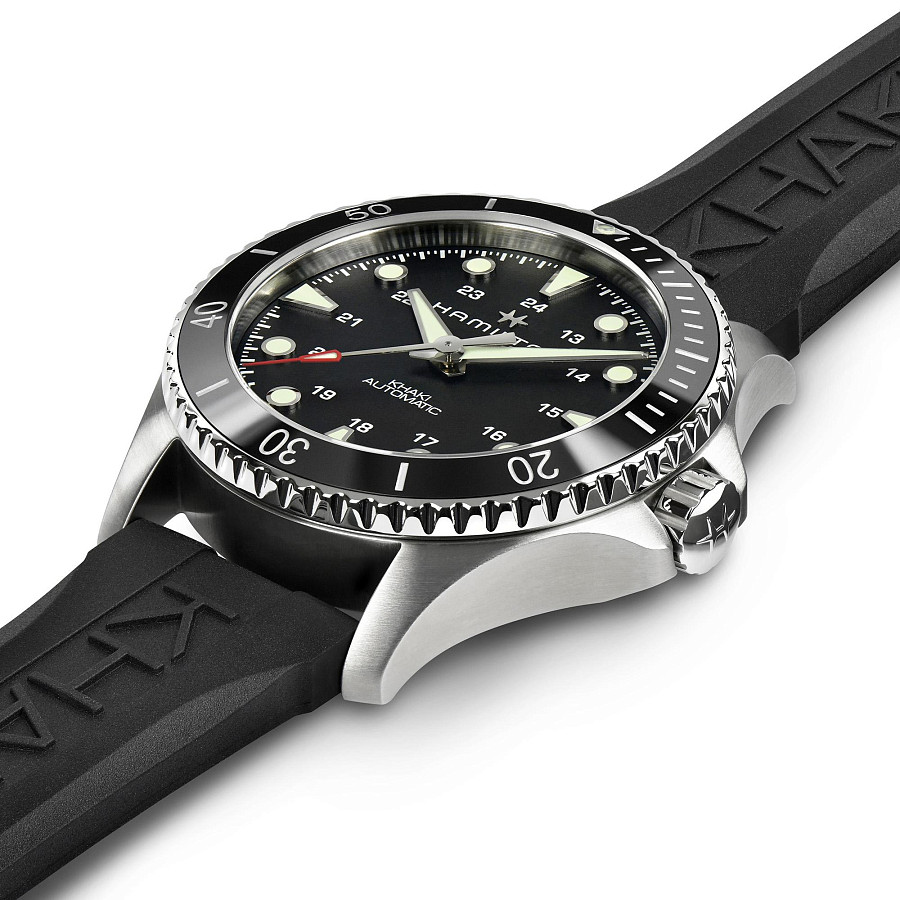 Часы Hamilton Khaki Navy Scuba Automatic H82515330 — механические, Швейцария, мужские