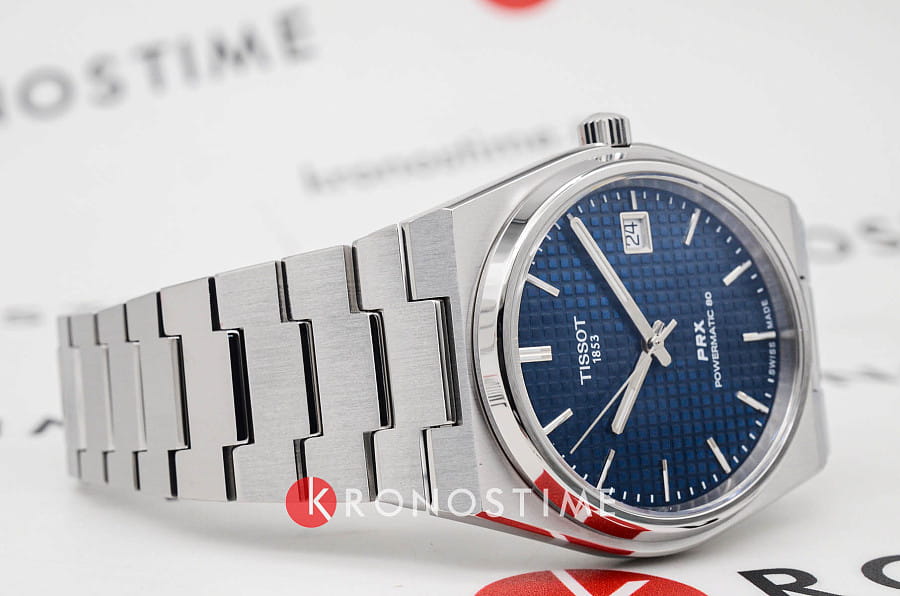 Часы Tissot PRX Powermatic 80 Titanium 38mm T137.807.44.041.00 — титан, Швейцария