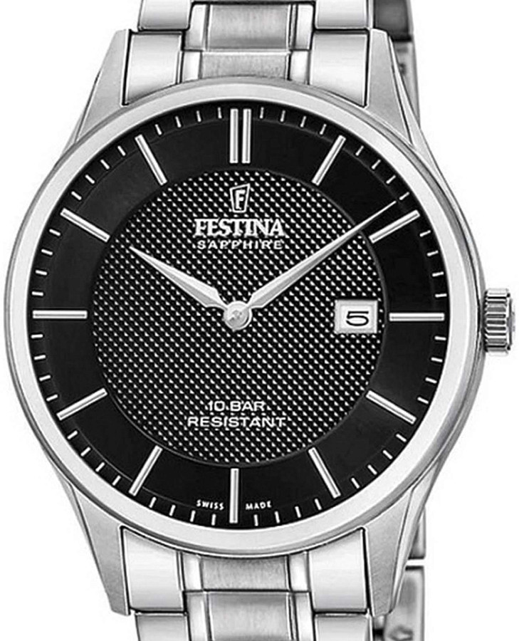 Часы Festina F20067/6 — кварцевые, сталь