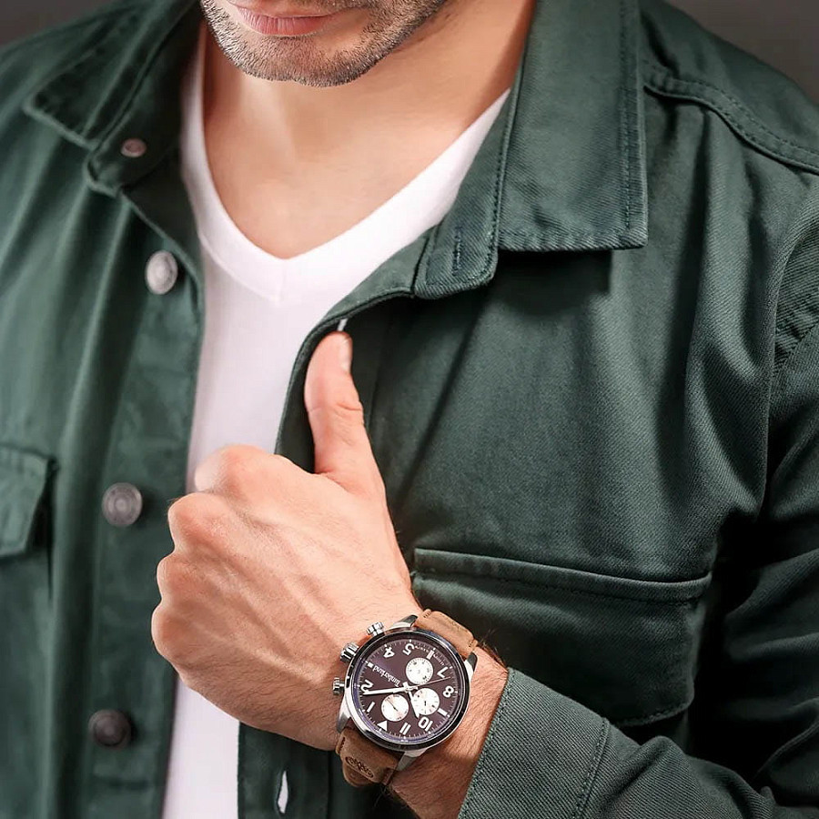 Часы Timberland Henniker II TDWGF0009501 — кварцевые, металл сталь