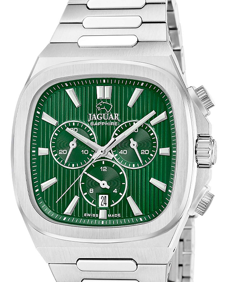 Часы Jaguar Rond Carre J1048/3 — кварцевые, металл сталь