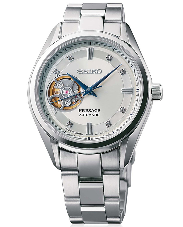 Часы Seiko Presage SSA811J1 — женские, серебристый