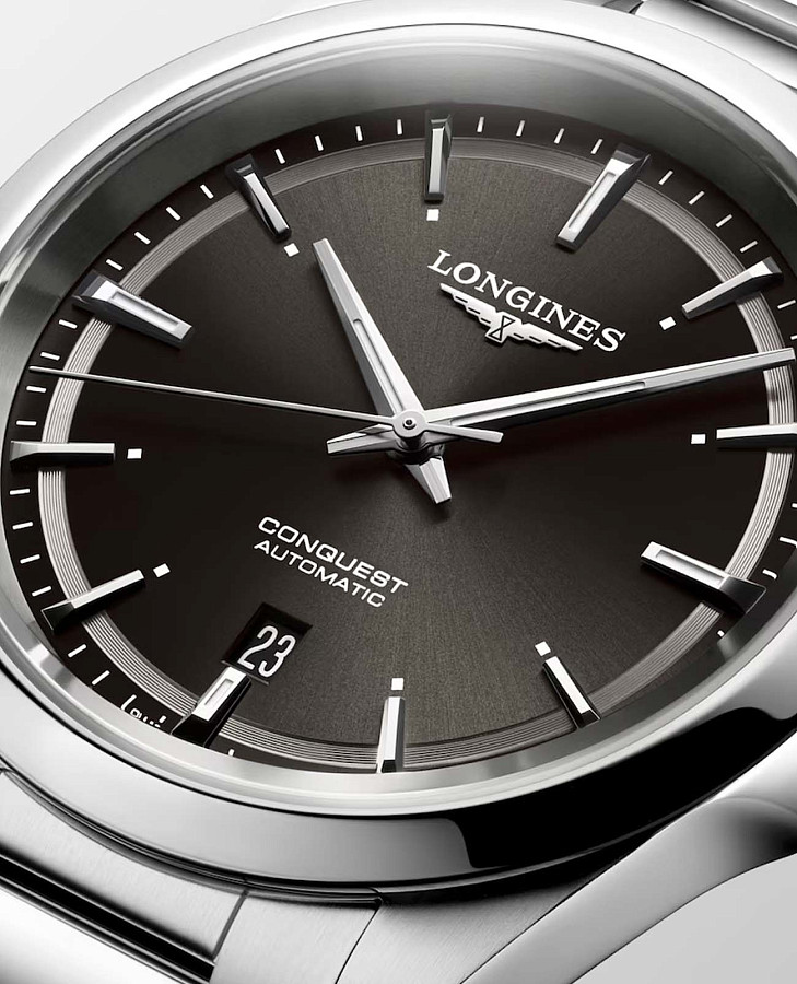Часы Longines Conquest L3.830.4.52.6 — мужские, серебристый