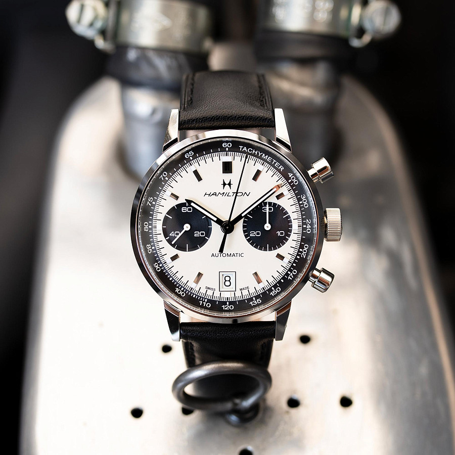 Часы Hamilton American Classic Intra-Matic Auto Chrono H38416711 — механические, Швейцария, мужские