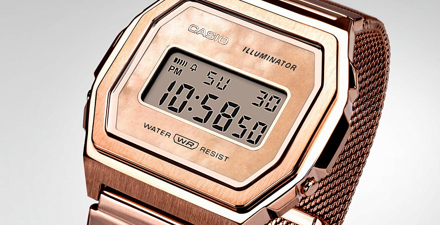 Часы Casio Collection A1000MPG-9 — Япония, электронные