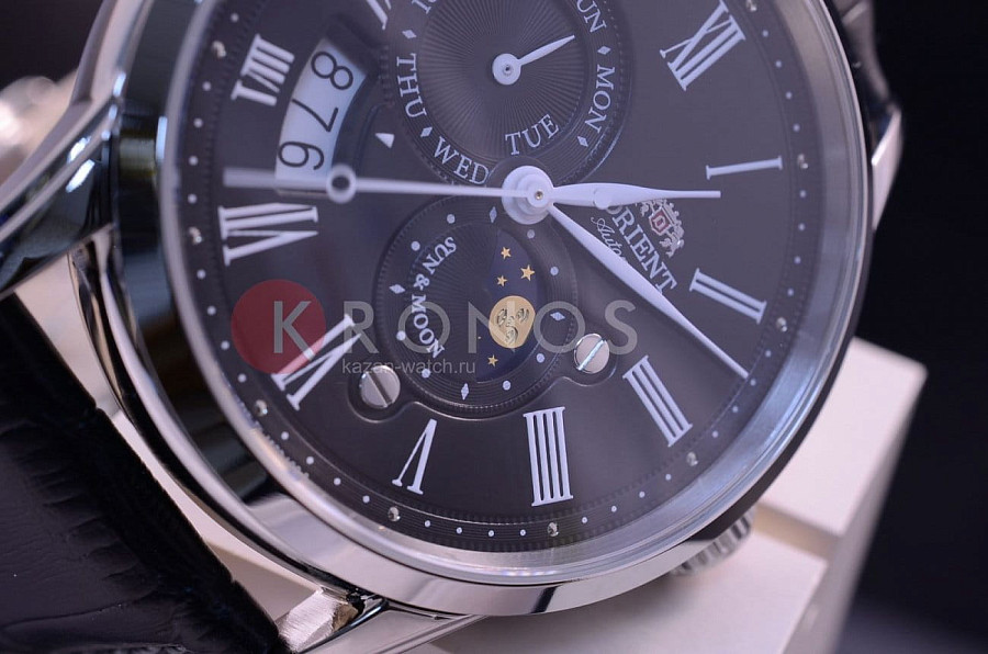 Часы Orient Sun And Moon AK00004B (FAK00004B) — механические, сталь