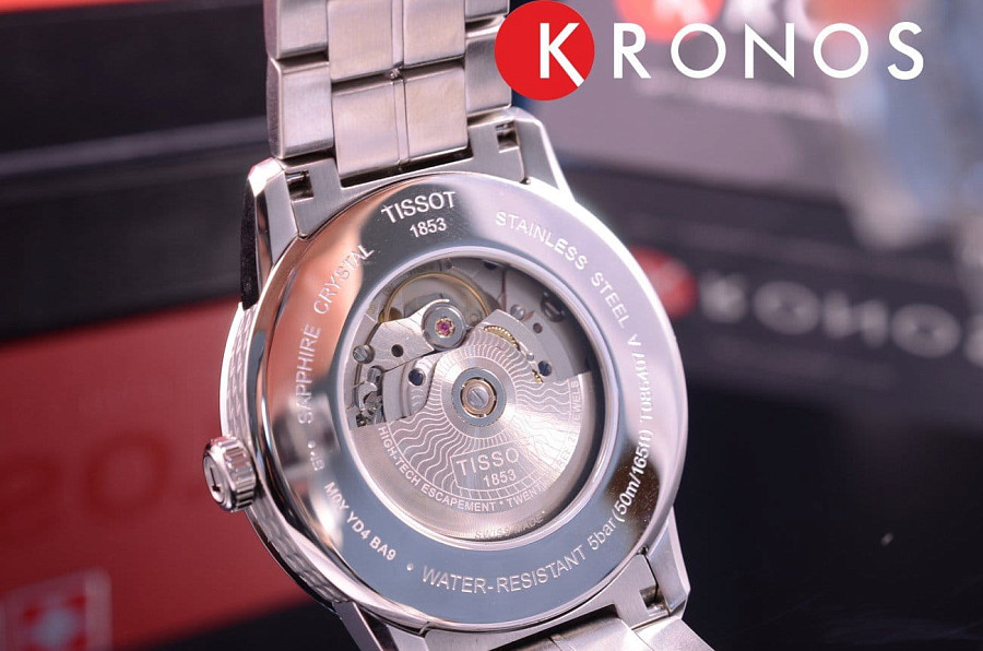 Часы Tissot Luxury Powermatic 80 T086.407.11.201.02 — черный, сталь металл