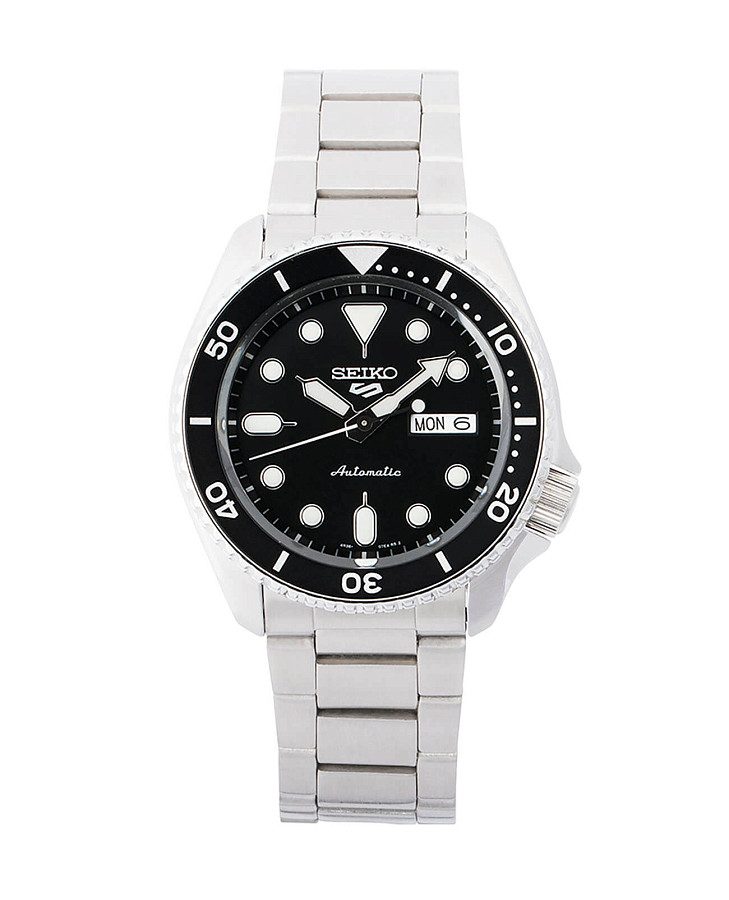 Часы Seiko 5 Sports SRPD55K1 — черный, сталь металл