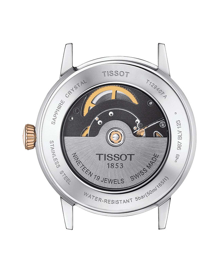 Часы Tissot Classic Dream Swissmatic T129.407.22.031.00 — сталь c pvd покрытием, мужские