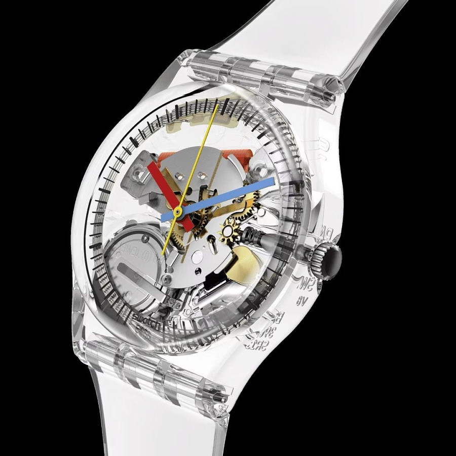 Часы Swatch Gent Biosourced Swatch Pay! SO28K109-5300 — кварцевые, пластик