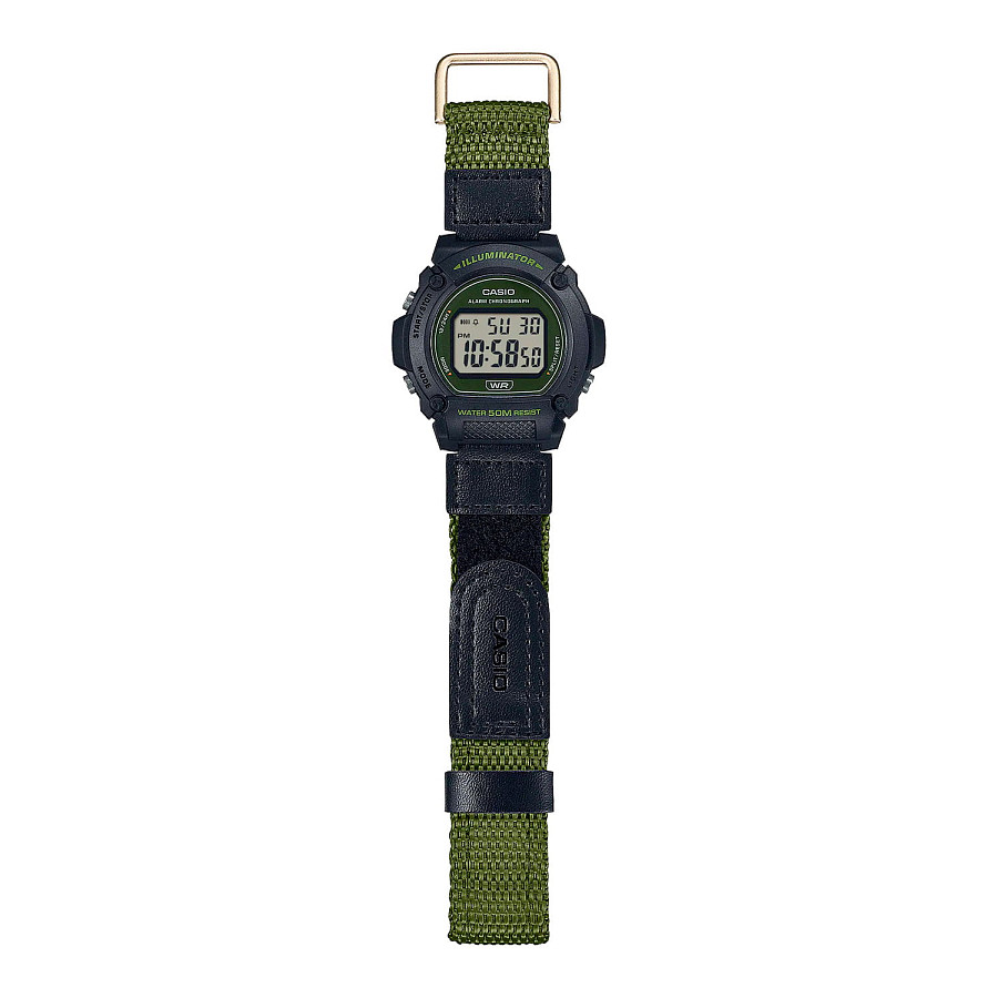 Часы Casio Collection W-219HB-3AVDF (W-219HB-3A) — кварцевые, пластик