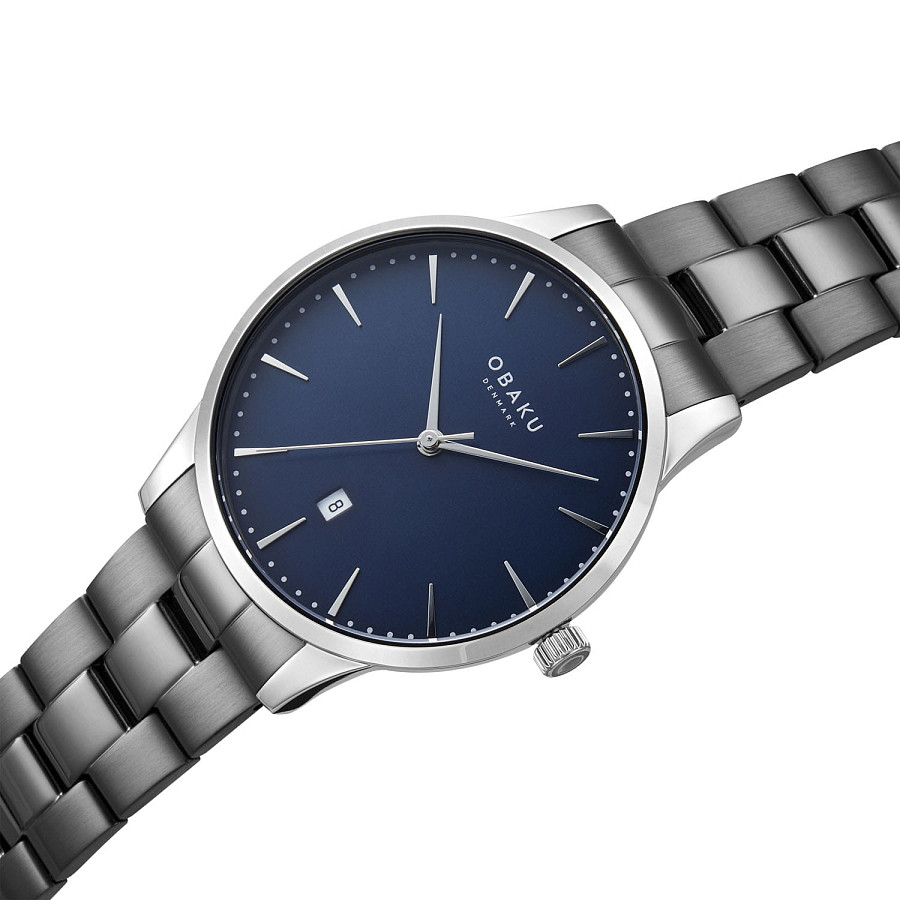 Часы Obaku Links V247XDULSU — кварцевые, металл сталь