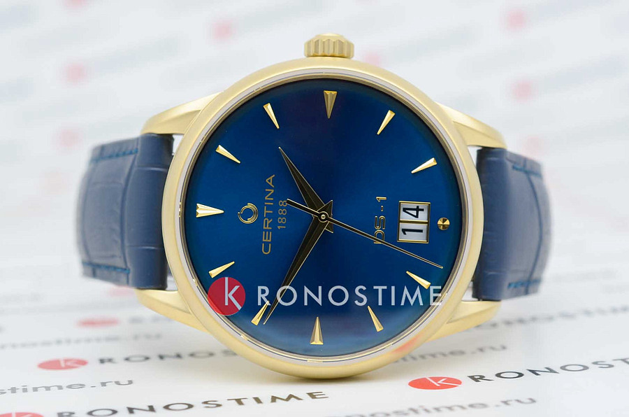 Часы Certina DS-1 Big Date Powermatic 80 C029.426.36.041.00 — механические, металл сталь