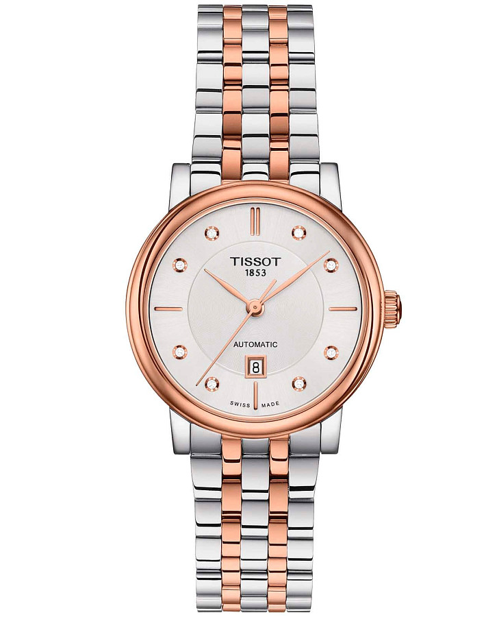 Часы Tissot Carson Automatic Lady T122.207.22.036.00 — женские, белый