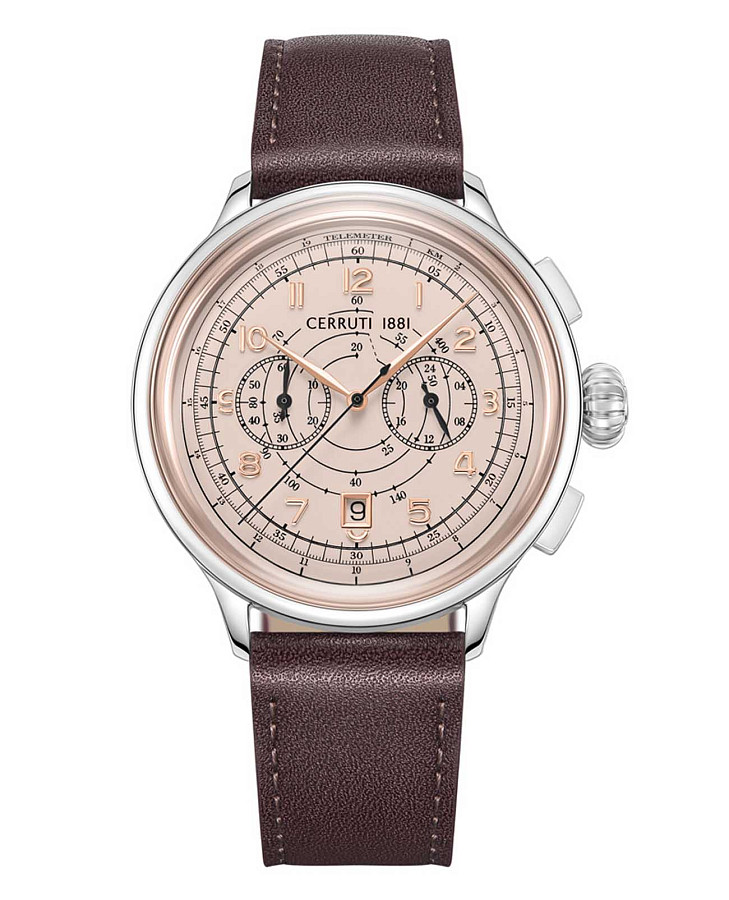 Часы Cerruti 1881 Dervio CIWGC0022801 — мужские, бежевый