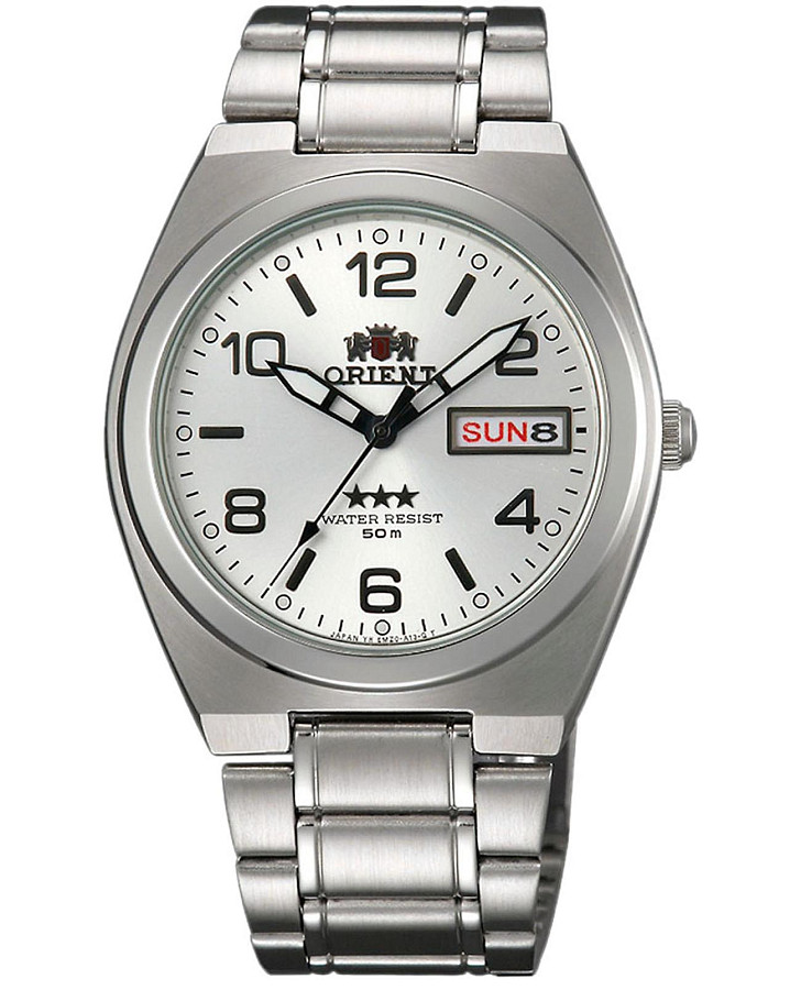Часы Orient 3 Stars AB08003W — мужские, белый