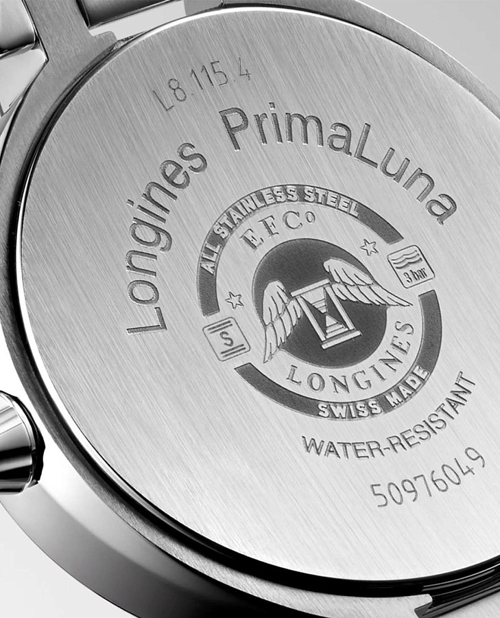 Часы Longines PrimaLuna L8.115.4.61.6 — женские, нержавеющая сталь