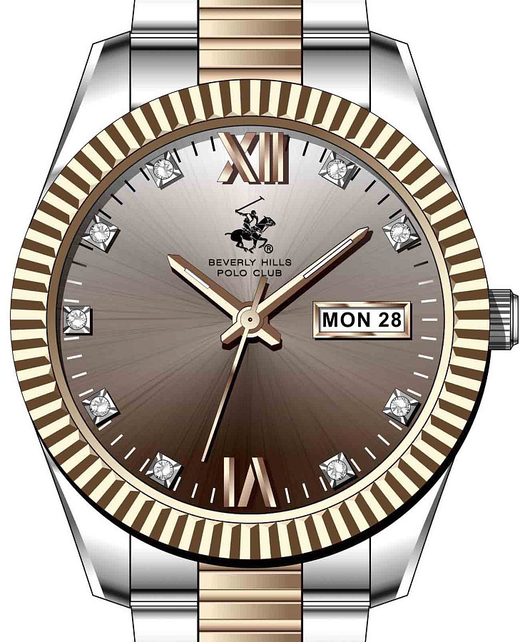 Часы Beverly Hills Polo Club BP3765C.550 — кварцевые, сталь металл