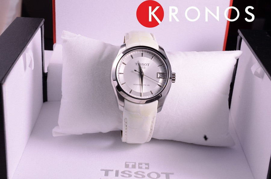 Часы Tissot Couturier Powermatic 80 Lady T035.207.16.031.00 — женские, белый