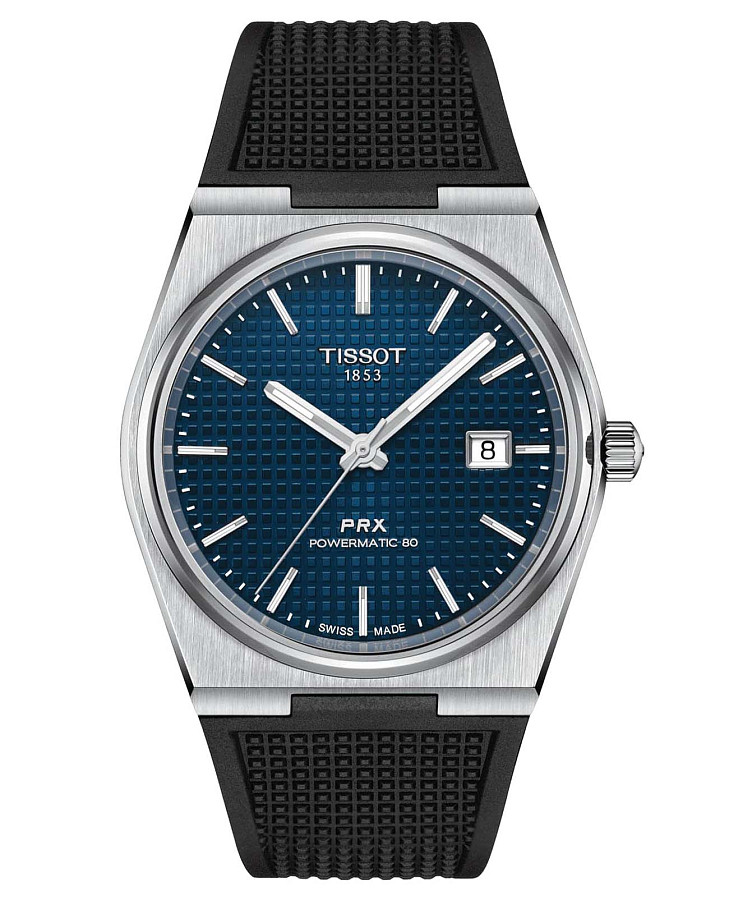 Часы Tissot PRX Powermatic 80 T137.407.17.041.00 — мужские, синий