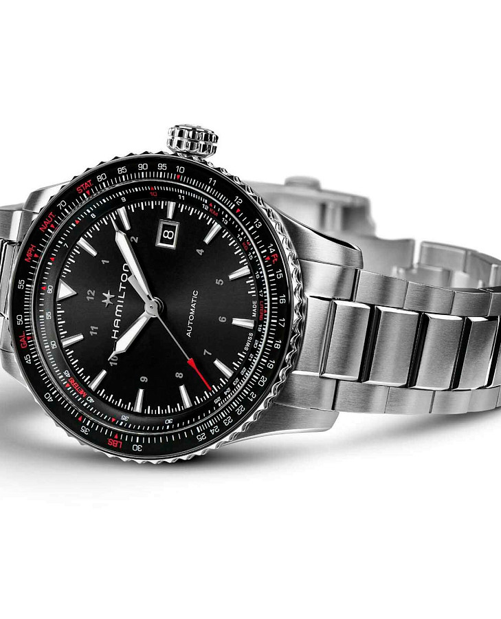 Часы Hamilton Khaki Aviation Converter H76615130 — мужские, серебристый