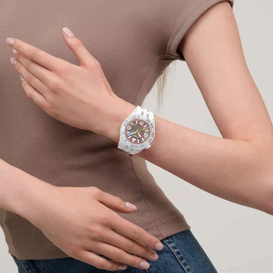 Часы Swatch Aurelia Aurita SSCU09K100 — мужские, силикон