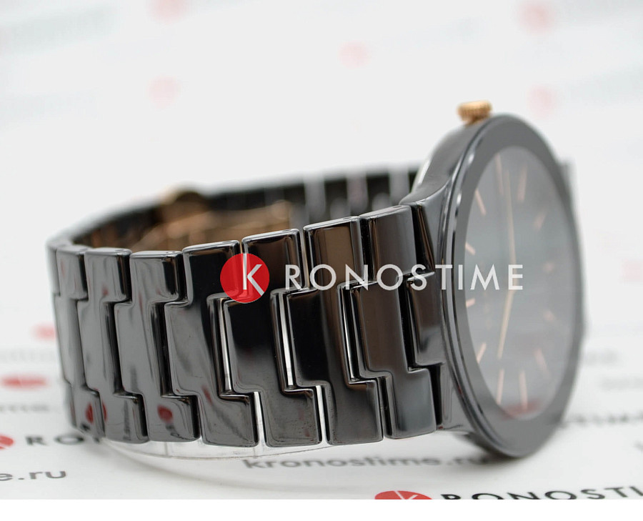 Часы Obaku Svale V281GXBBCB — черный, керамика