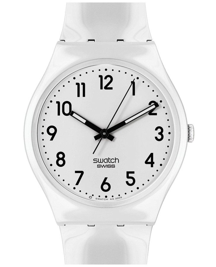 Часы Swatch Gent Biosourced Standart SO28W107-S14 — женские, белый