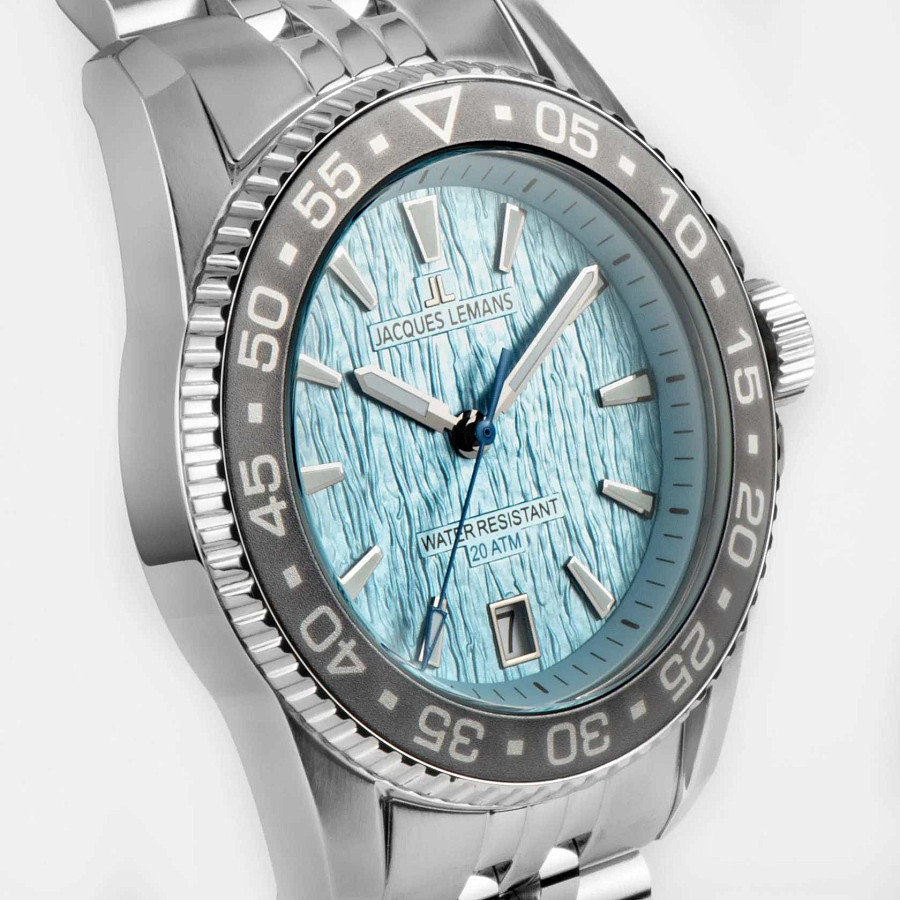 Часы Jacques Lemans Liverpool Diver 1-2205M — металл сталь, Австрия