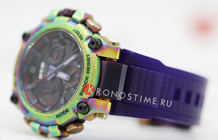Часы Casio G-Shock MTG-B3000PRB-1A — фиолетовый, пластик металл сталь