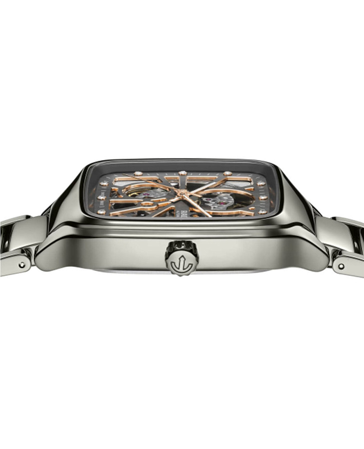 Часы Rado True Square Automatic Open Heart R27083712 — титан керамика, титан + высокотехнологичная плазменная керамика