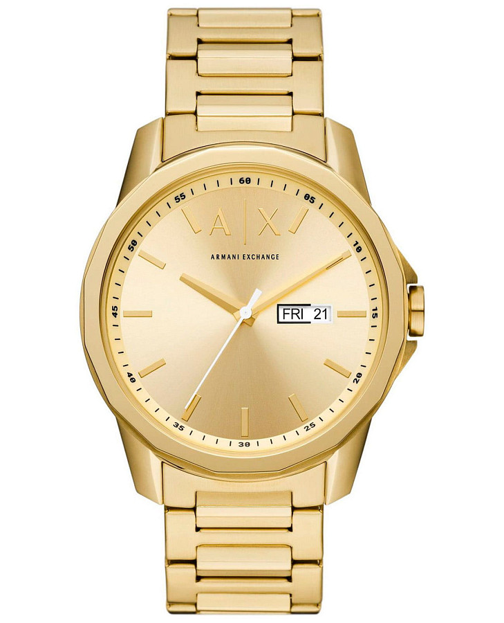 Часы Armani Exchange Banks AX1734 — мужские, золотистый