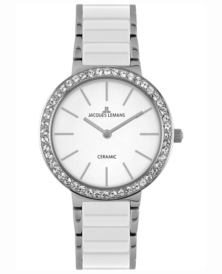 Часы Jacques Lemans High Tech Ceramic Monaco 50-7B — женские, белый