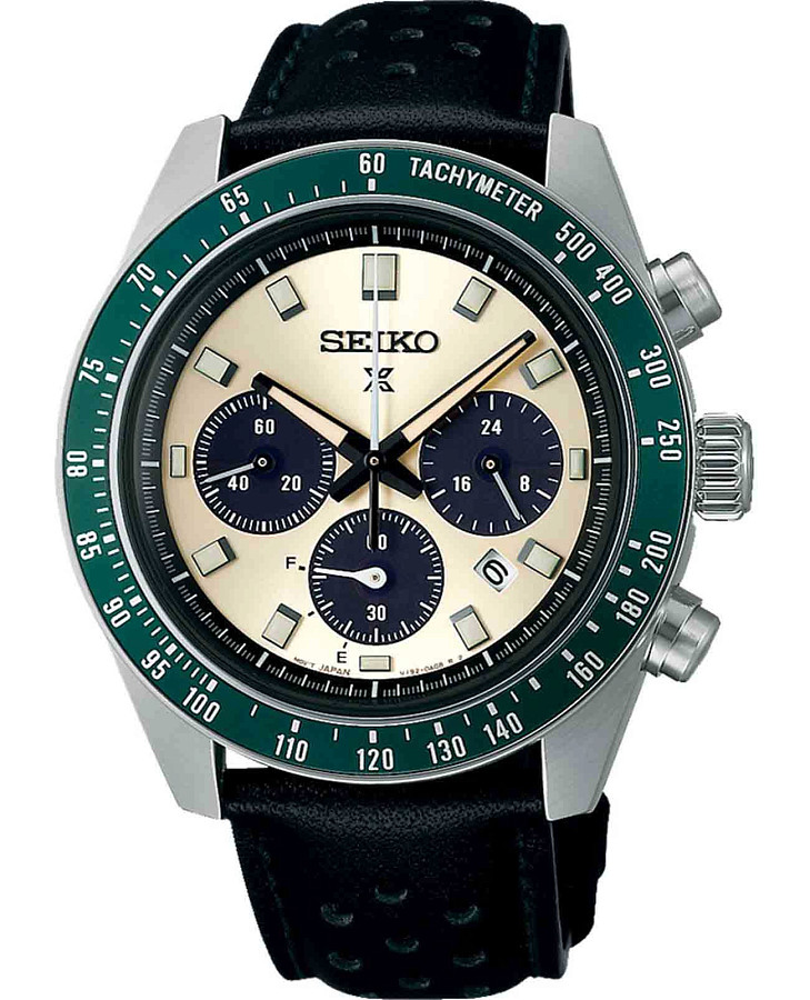 Часы Seiko Prospex Speedtimer SSC943P1 — мужские, бежевый
