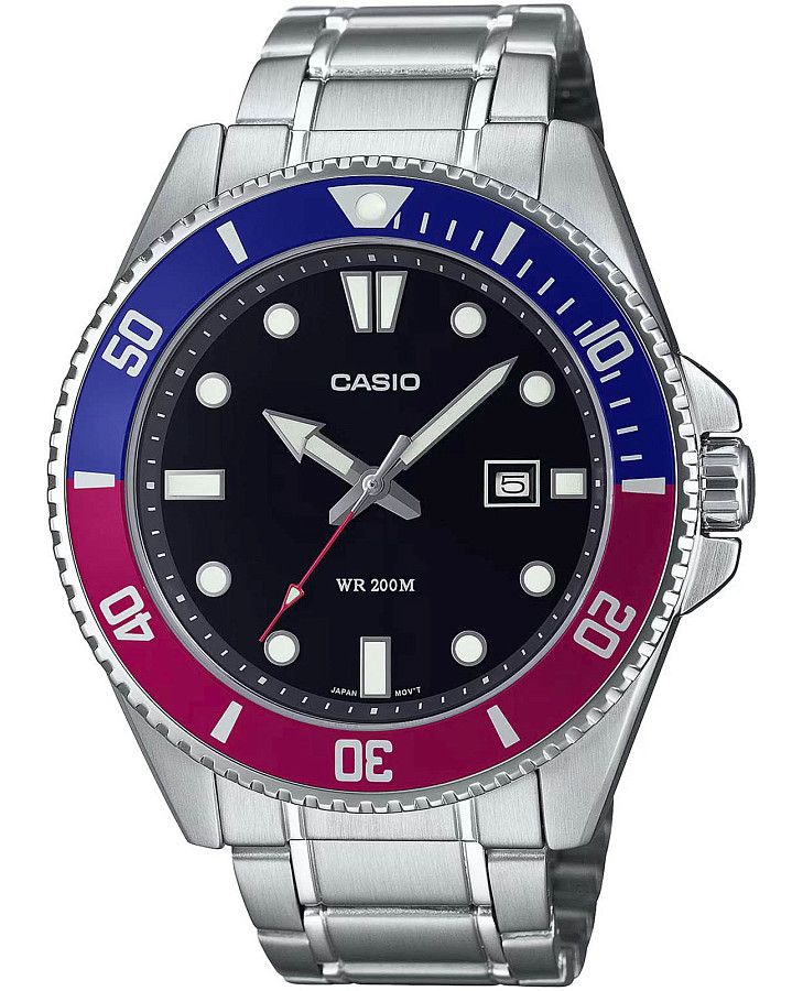Часы Casio Collection MDV-107D-1A3VDF (MDV-107D-1A3) — мужские, черный
