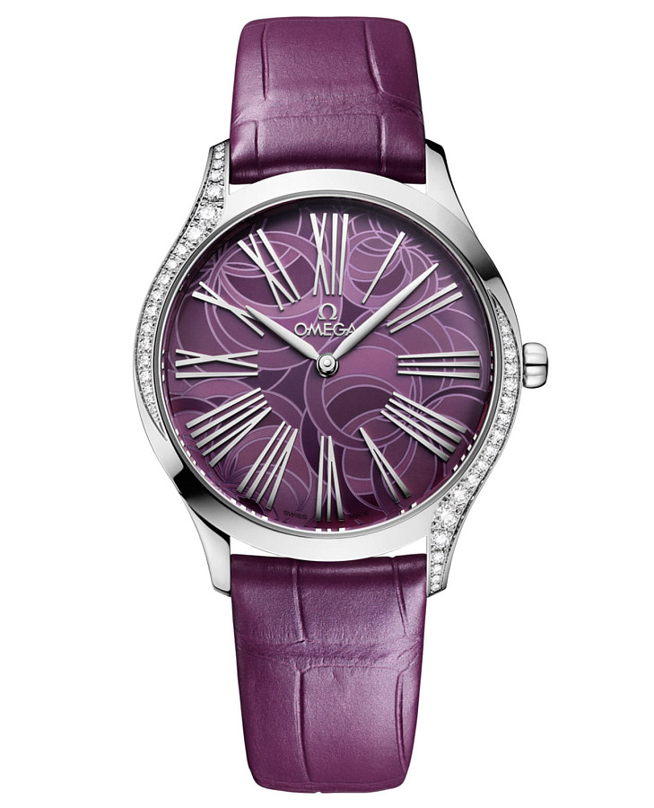 Часы Omega De Ville Mini Tresor 428.18.36.60.10.003 — женские, фиолетовый