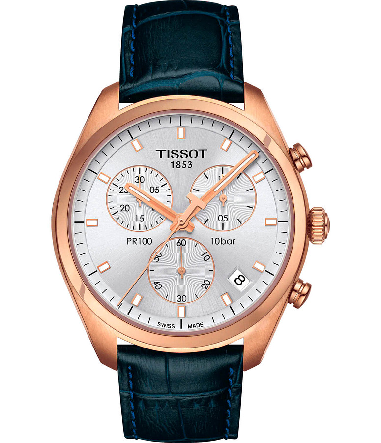 Часы Tissot PR 100 Сhronograph T101.417.36.031.00 — мужские, белый