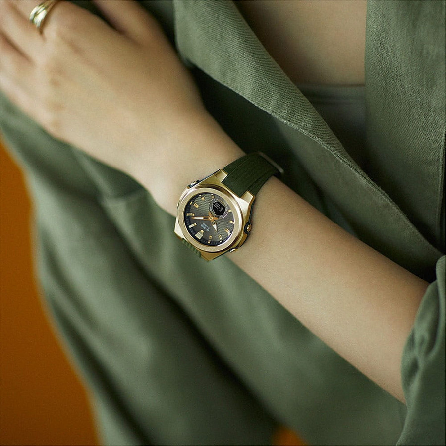 Часы Casio Baby-G MSG-C150G-3A — кварцевые, сталь пластик